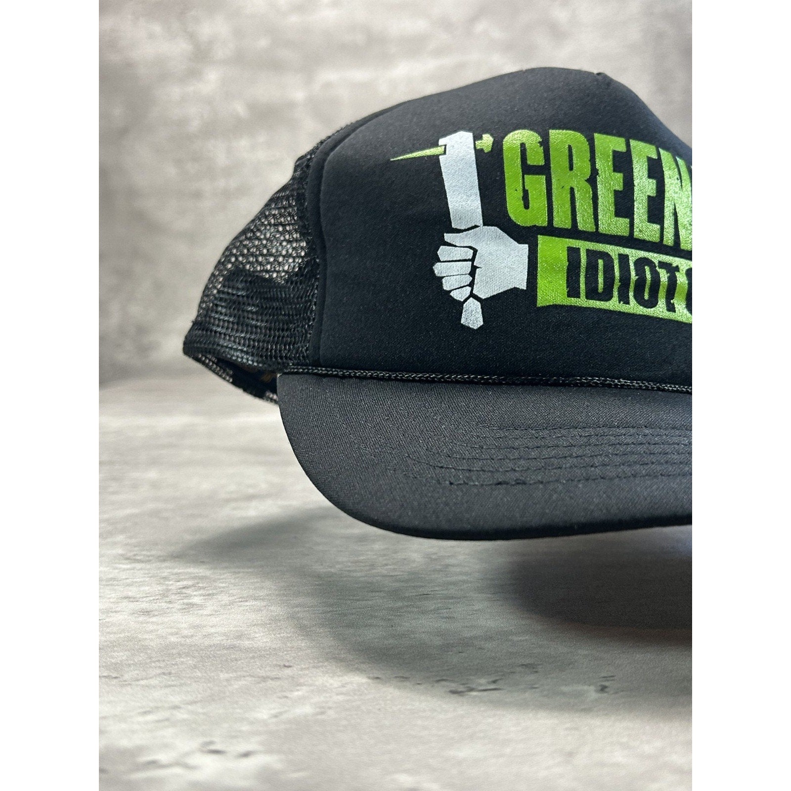 Vintage Green Day Idiot Club Rock Music Graphic Trucker Snapback Hat OSFA