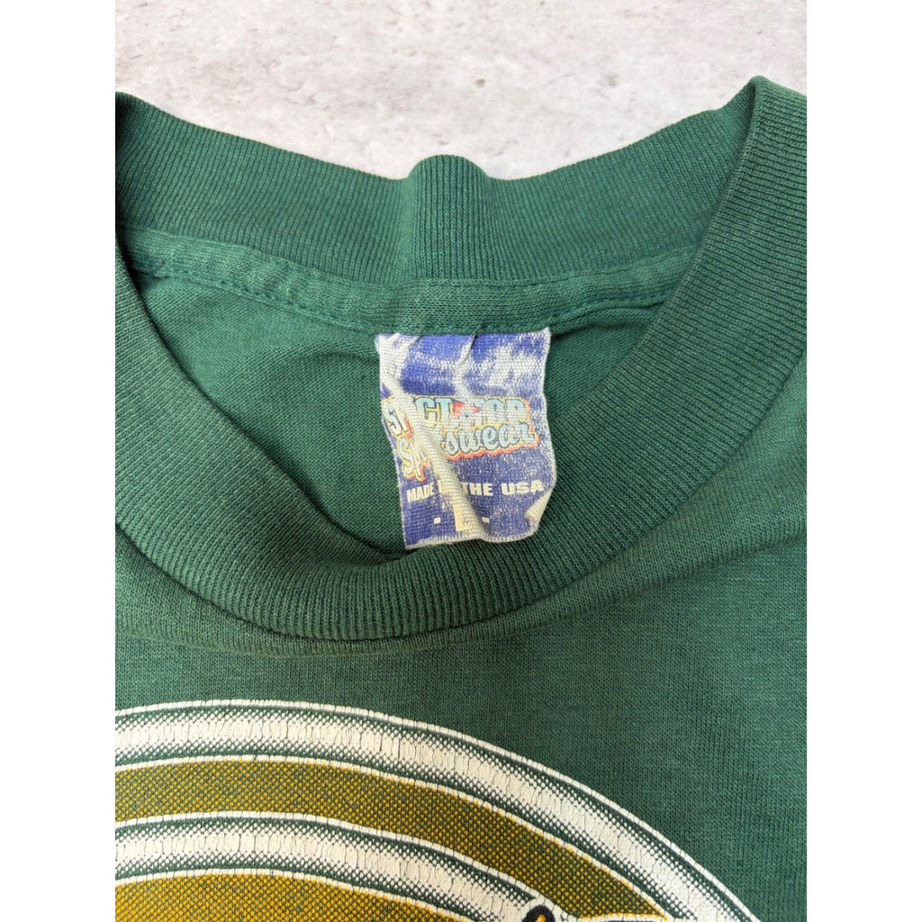 Vintage 1994 Green Bay Packers NFL Spellout Graphic Football T-Shirt Size Large