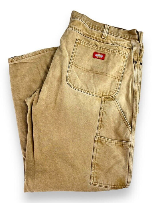 Vintage Dickies Canvas Work Wear Carpenter Pants Size 40W Beige