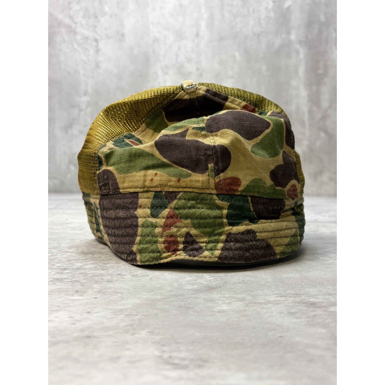Vintage 80s/90s Camo Brimmed Bucket Hat OSFA