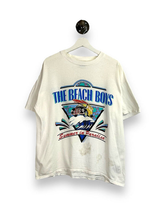 Vintage 1992 Beach Boys Summer In Paradise World Tour Rock Music T-Shirt Size XL