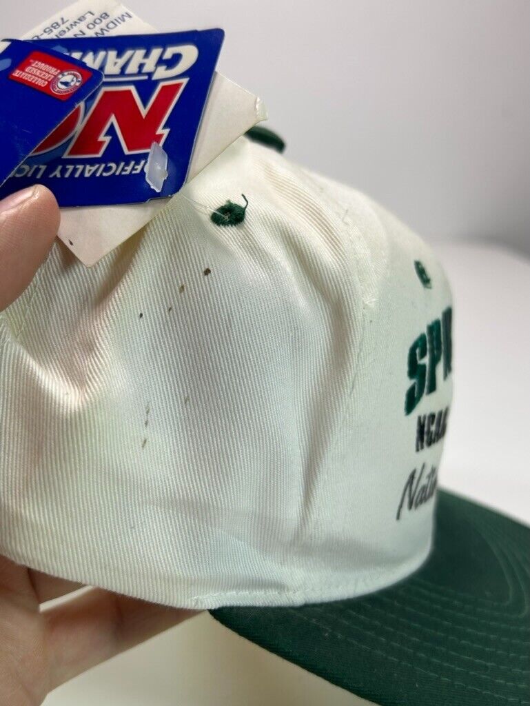 Vintage 2000 Michigan State Spartans NCAA National Champs Snapback Hat OSFA