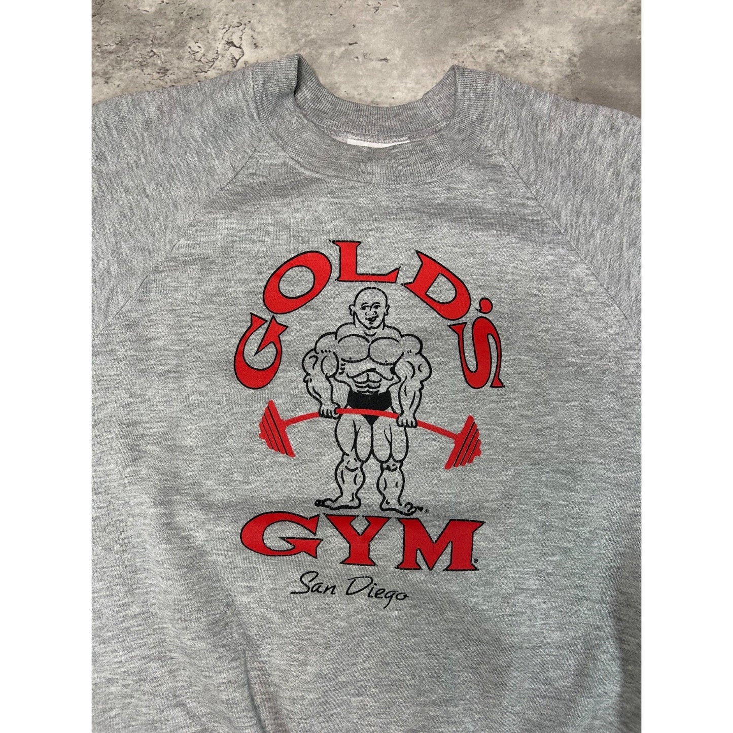 Vintage 80s/90s Gold Gym Graphic Logo Crewneck Sweatshirt Size XL