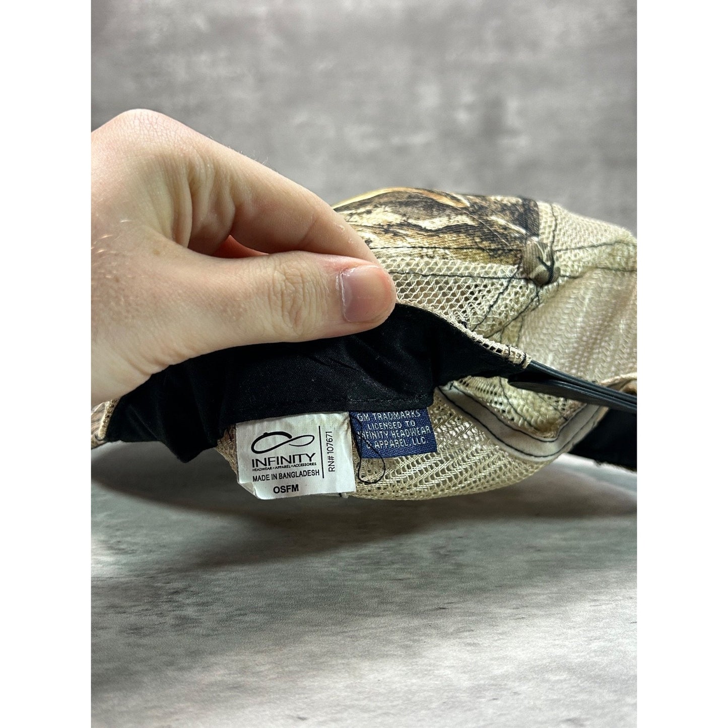 Vintage Chevrolet Embroidered Logo Tree Camo Trucker Snapback Hat OSFA