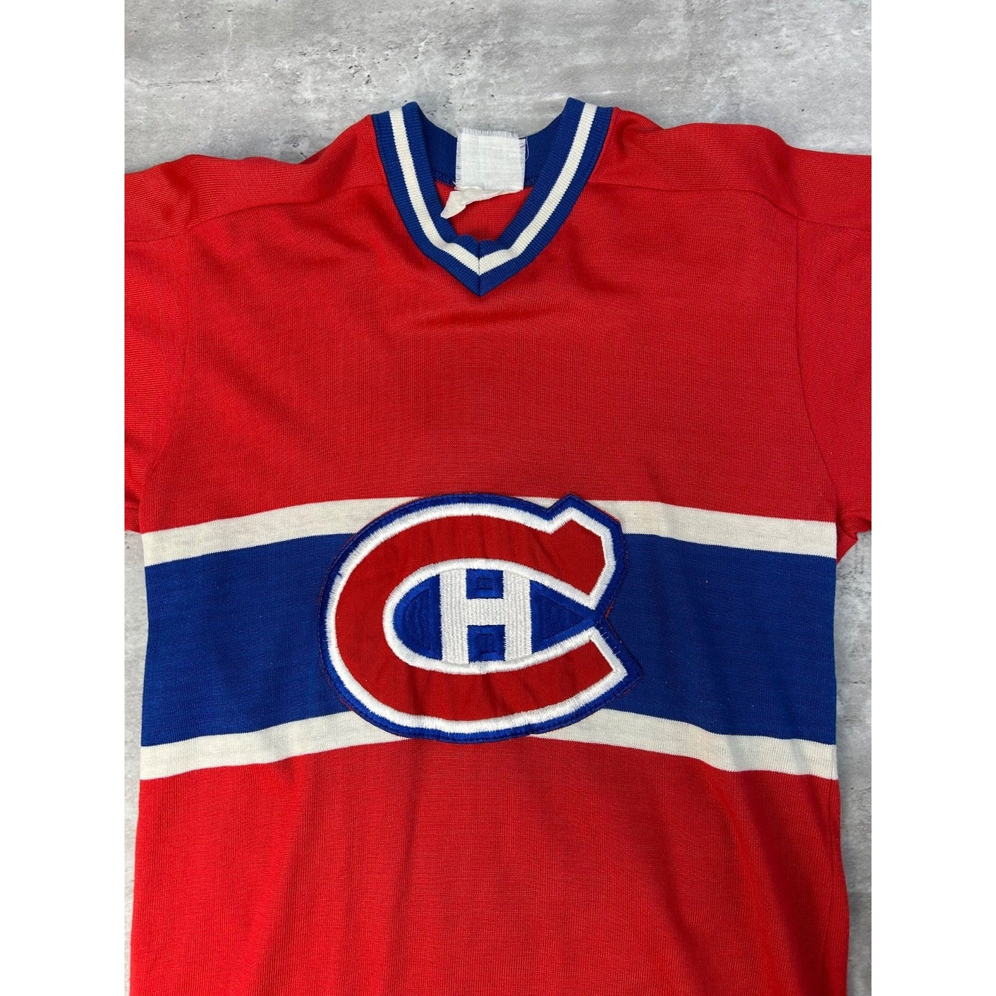 Vintage 70s/80s Montreal Canadiens #19 NHL Stitched Hockey Jersey Size Small
