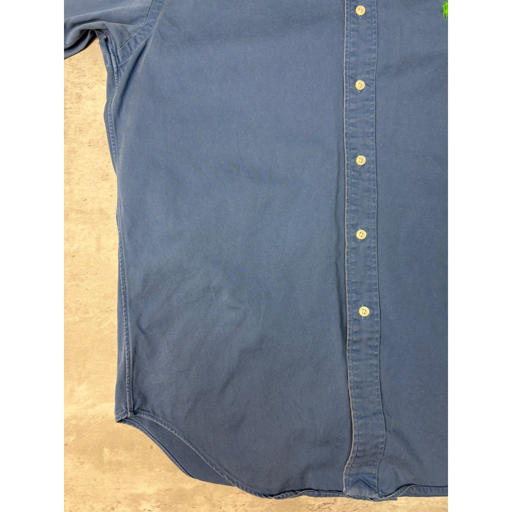 Vintage Polo Ralph Lauren Embroidered Pony Long Sleeve Button Up Shirt Sz Small
