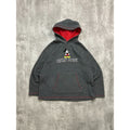 Vintage Disney Mickey Mouse Embroidered Fleece Hooded Sweatshirt Size XL