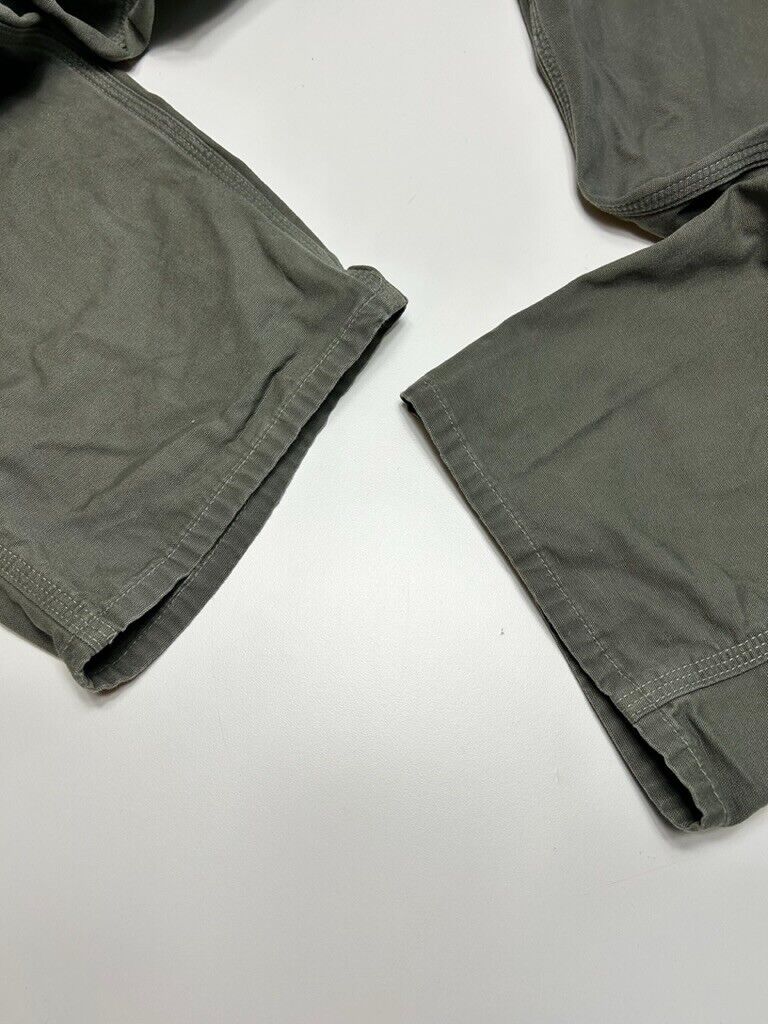 Vintage Carhartt Loose Fit Canvas Workwear Carpenter Pants Size 40 Green