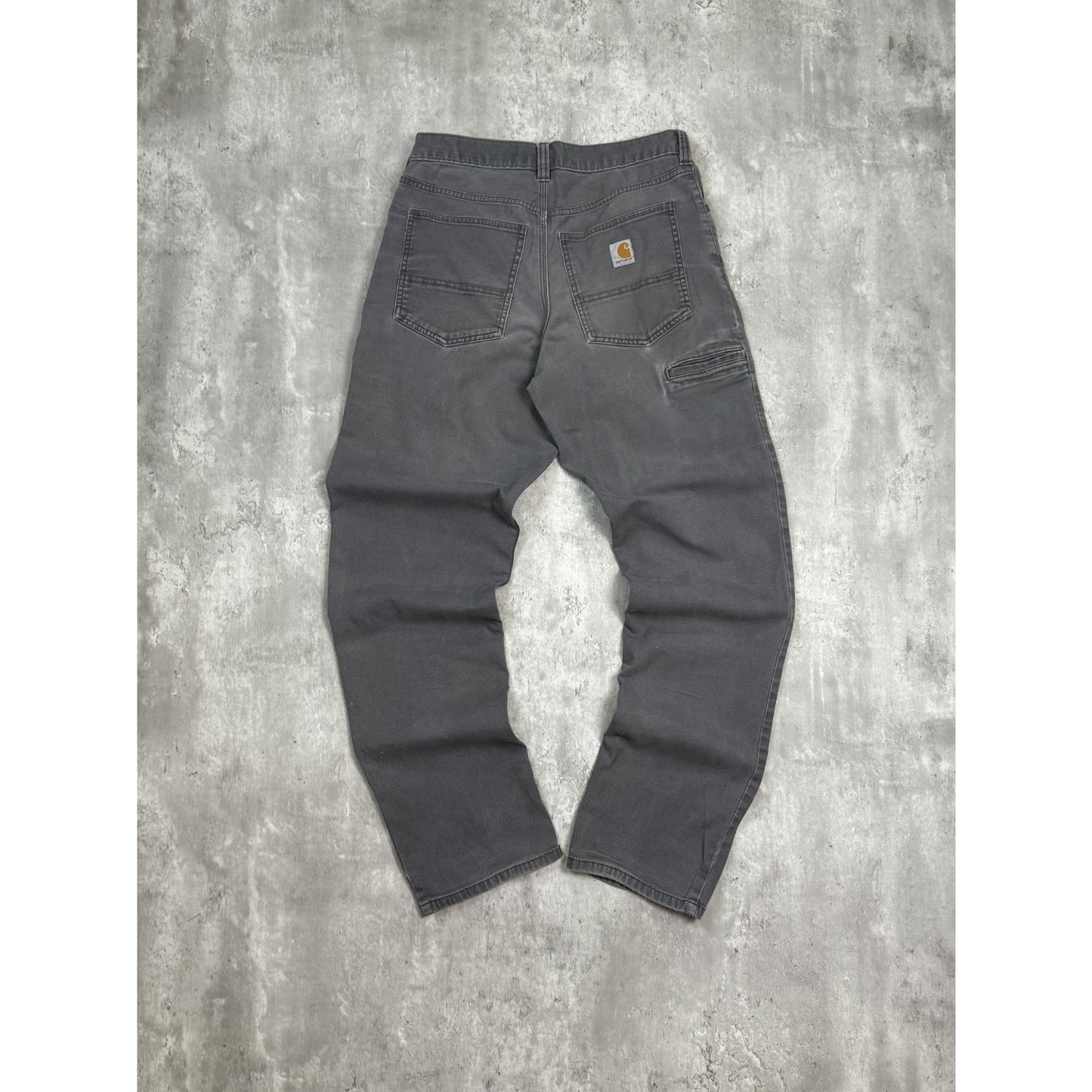 Carhartt Relaxed Fit Canvas Workwear Five Pocket Pants Size 30 Gray