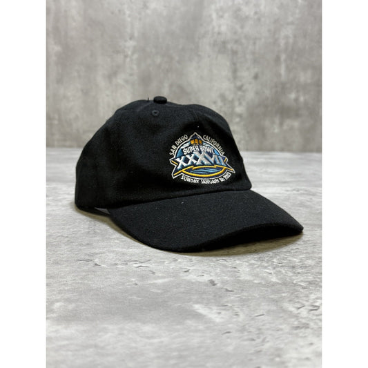 Vintage 2003 Raiders Vs Buccaneers NFL Super Bowl Strapback Hat OSFA