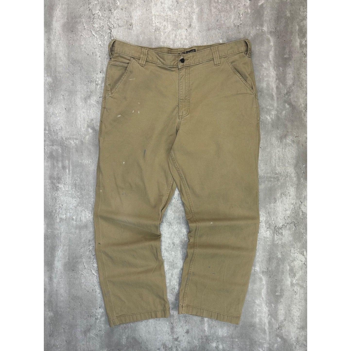 Carhartt Canvas Workwear Five Pocket Pants Size 38 Beige