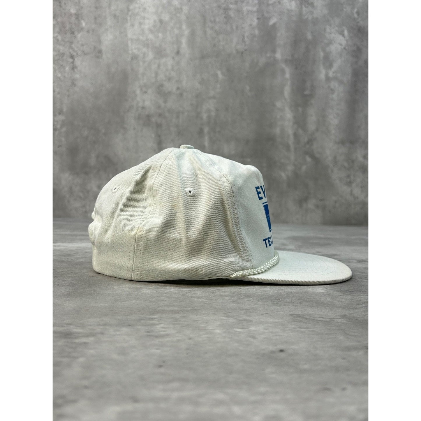 Vintage 80s Evans Tell City Ford Dealership Destination Snapback Hat OSFA