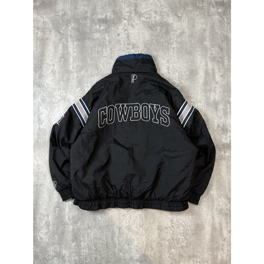Vintage 90s Dallas Cowboys NFL Pro Player Reversible Insulated Jacket Size XL