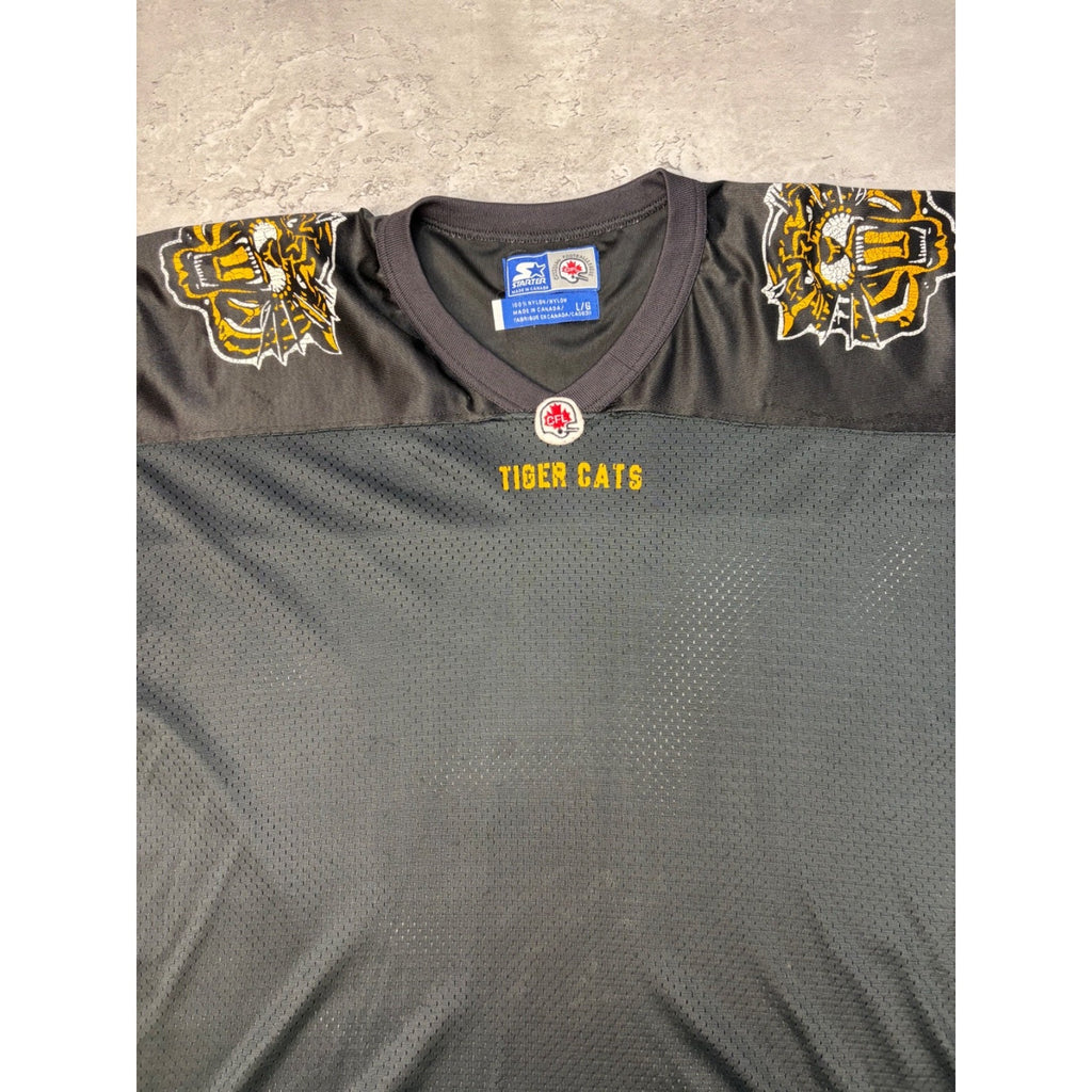 Vintage 90s Hamilton Tigercats CFL Starter Football Jersey Size Large