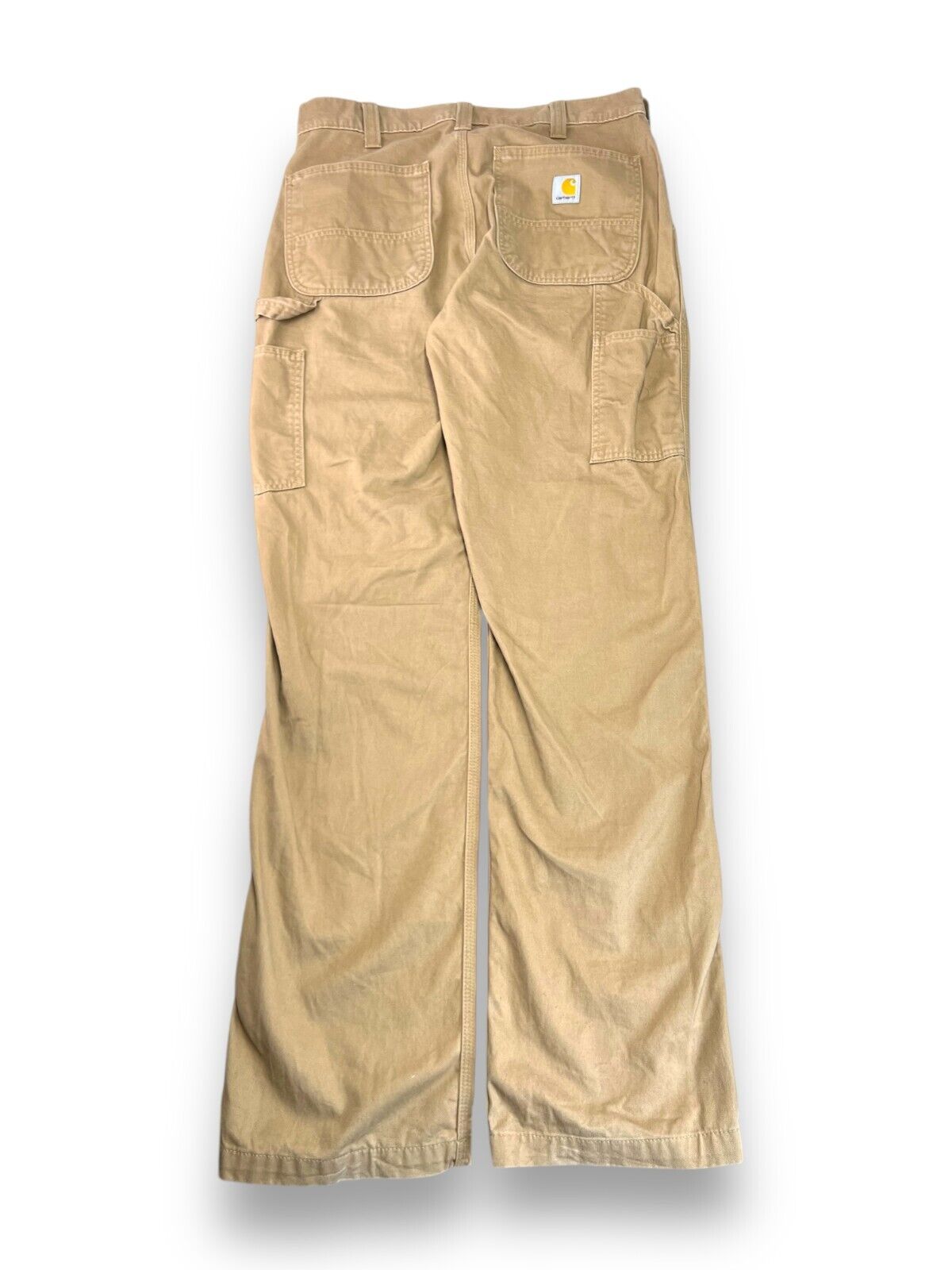 Carhartt Relaxed Fit Canvas Workwear Carpenter Pants Size 33W Beige