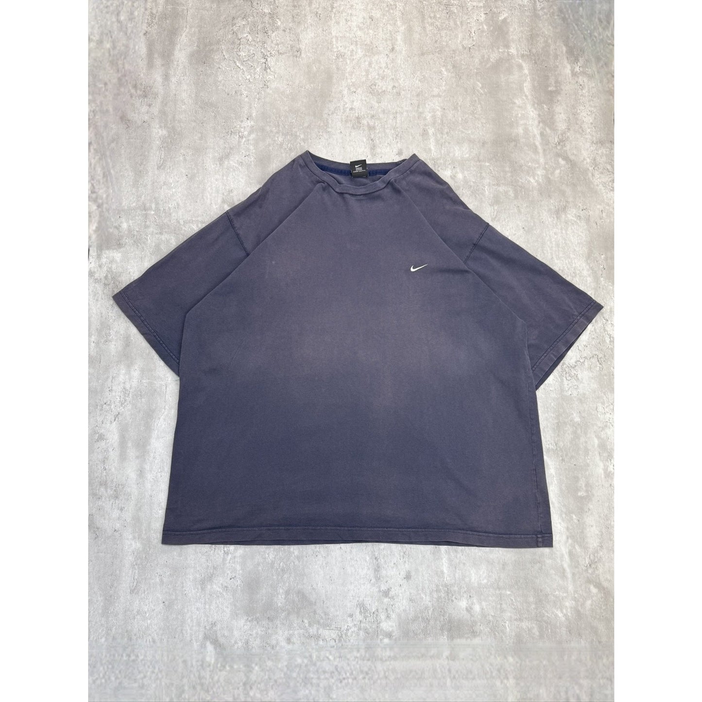 Vintage 2000s Nike Embroidered Swoosh T-Shirt Size 2XL Navy Blue
