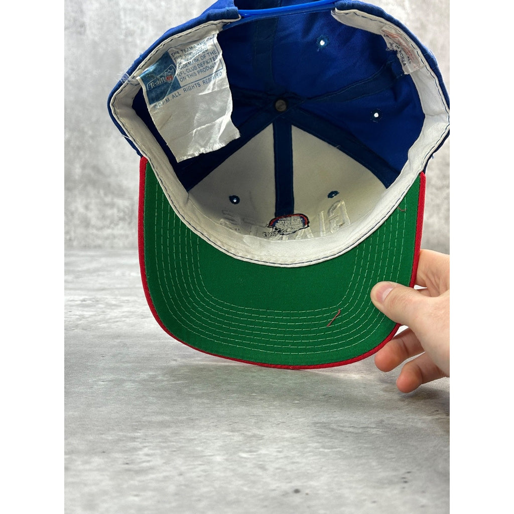 Vintage 90s New York Giants NFL Embroidered Spellout Football Snapback Hat OSFA