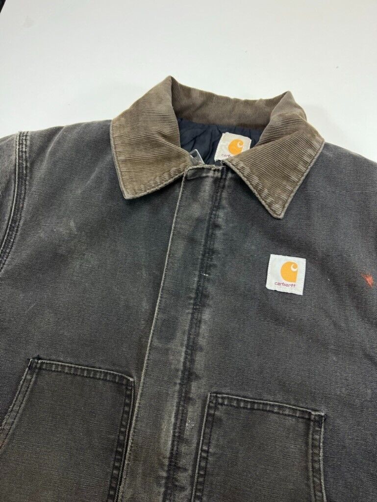 Vintage Carhartt Quilted Lined Canvas Workwear Cropped Arctic Jacket Medium
