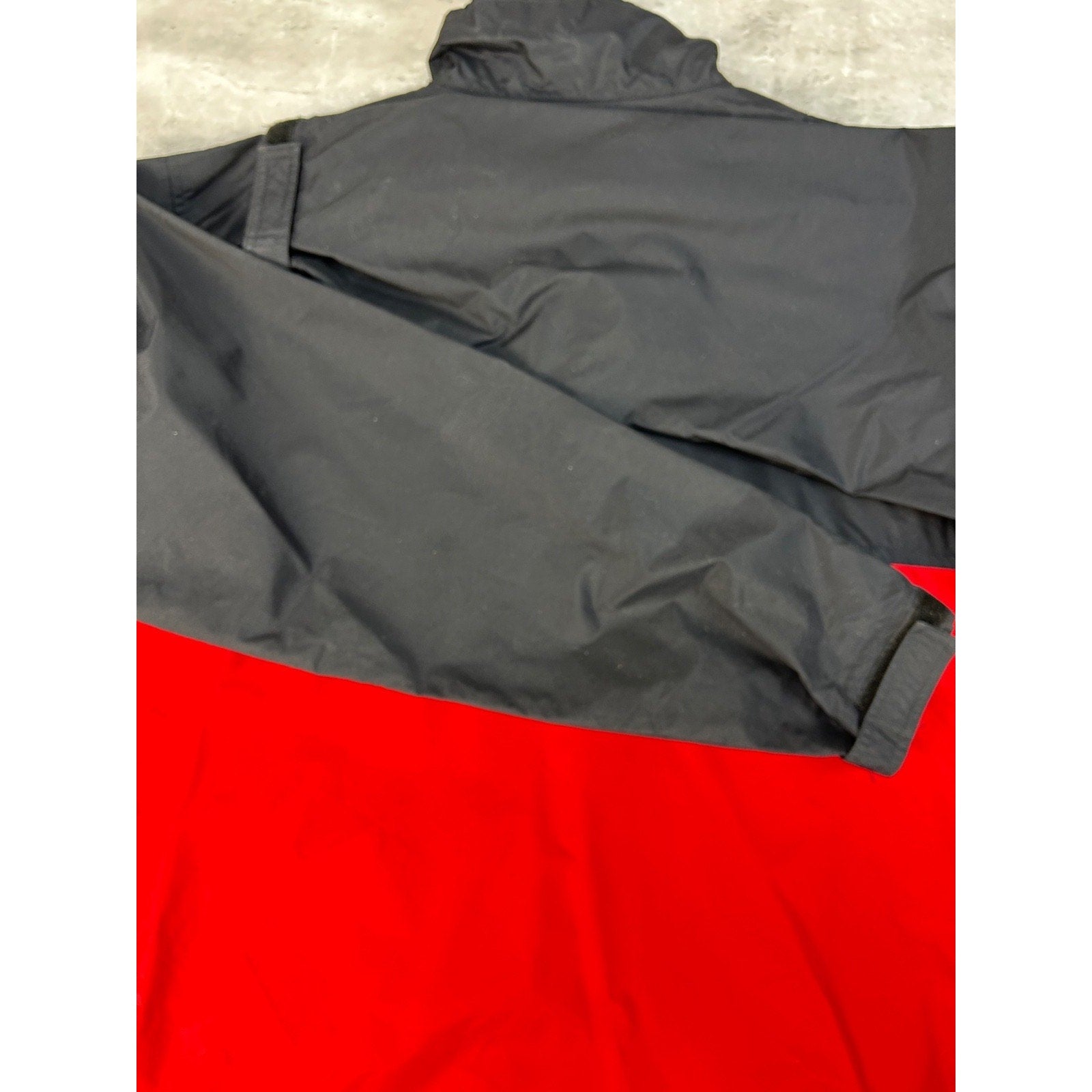 Vintage 90s Nike Embroidered Spellout Two Tone Nylon Windbreaker Jacket Sz Large