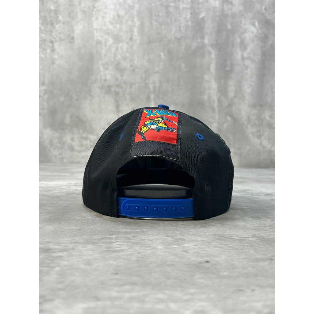 Vintage 90s X-Men Mutant U Wolverines Embroidered Comic Snapback Hat OSFA