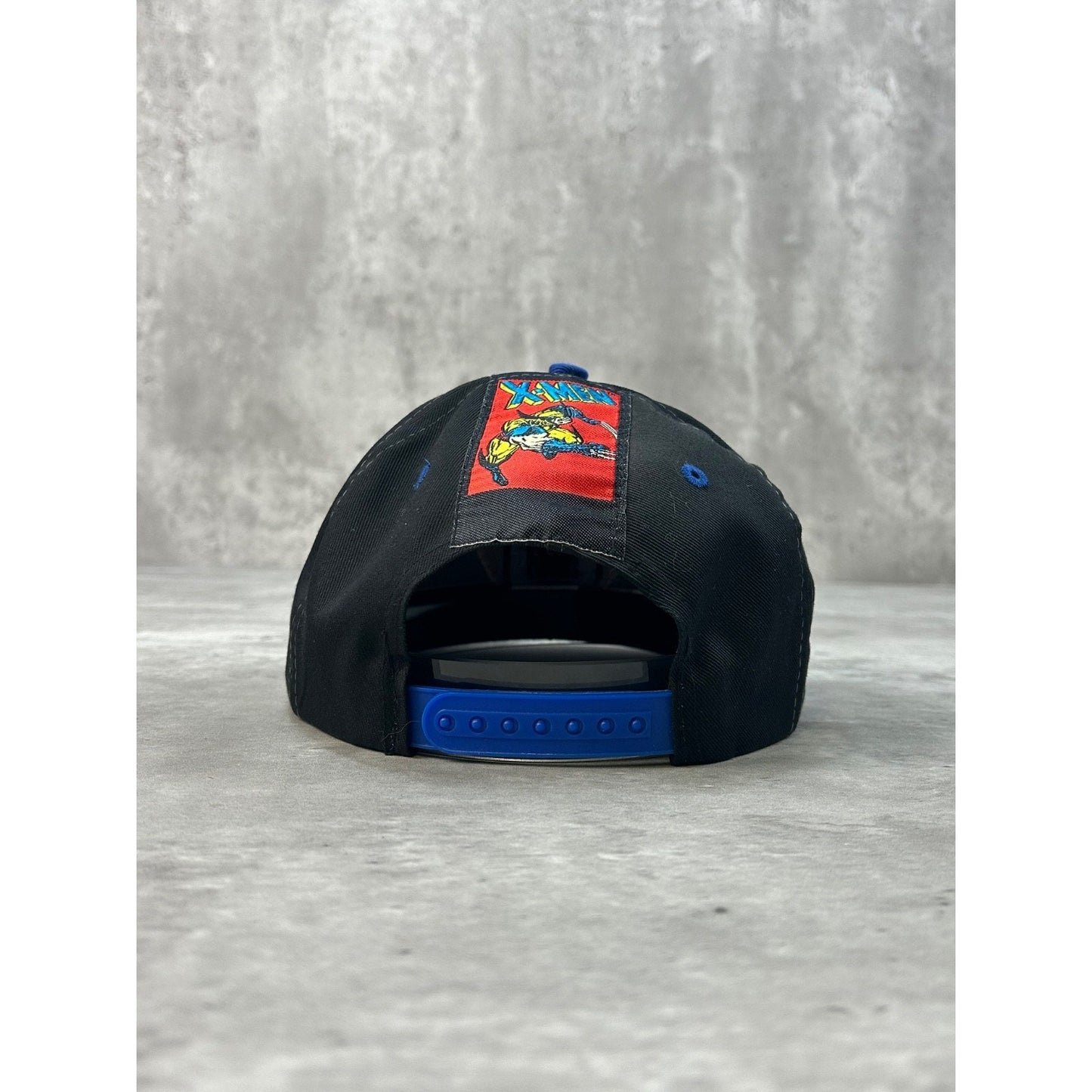 Vintage 90s X-Men Mutant U Wolverines Embroidered Comic Snapback Hat OSFA
