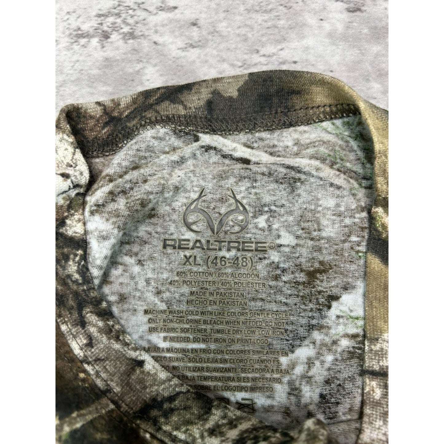 Real Tree APX Tree Camo Long Sleeve Hunting T-Shirt Size XL