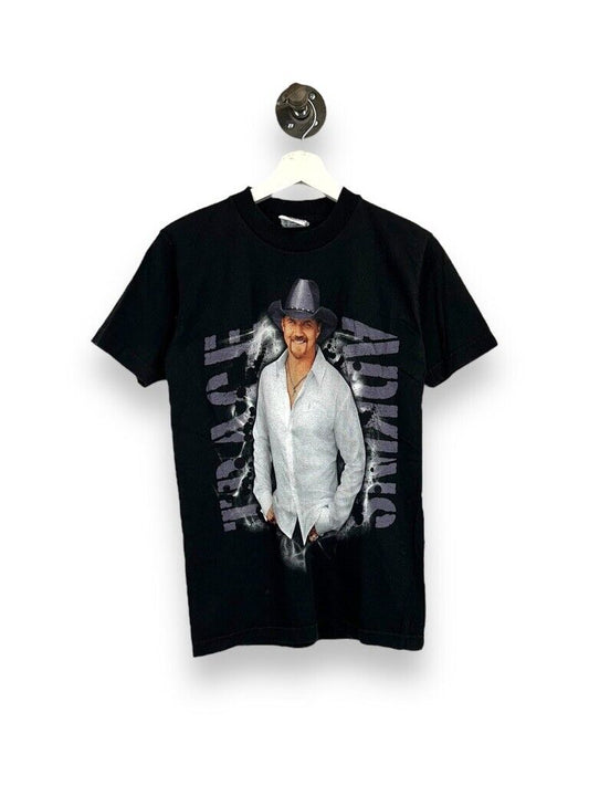 Trace Adkins Portrait Graphic Country Music Tour T-Shirt Size Small Black