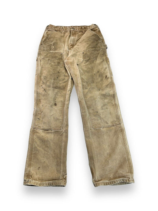 Vintage Carhartt Canvas Workwear Double Knee Carpenter Pants Size 31