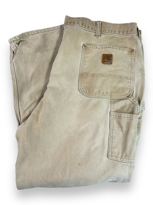 Vintage Carhartt Canvas Work Wear Carpenter Pants Size 40W Beige