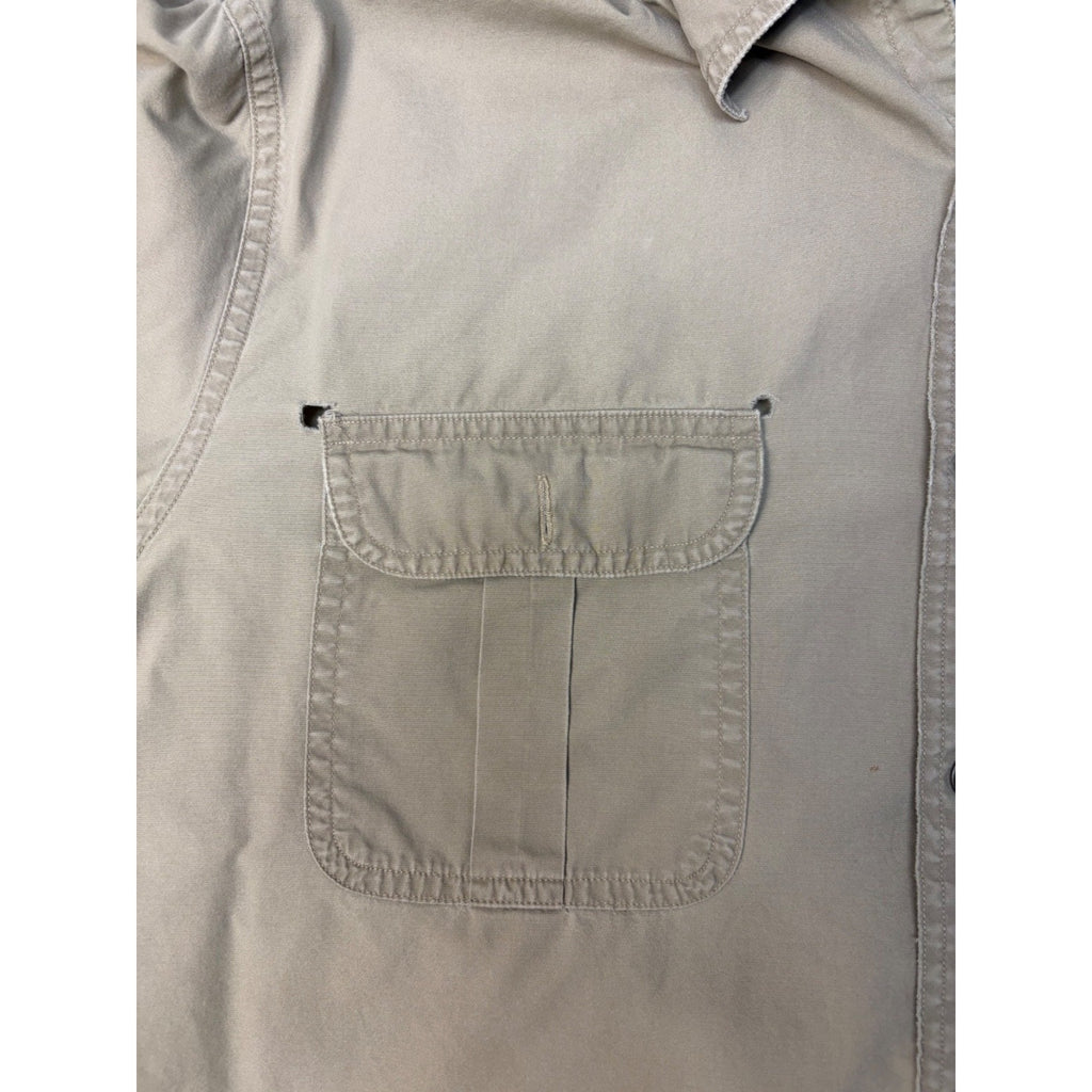 Vintage Polo Ralph Lauren Double Pocket Long Sleeve Button Up Shirt Size Large