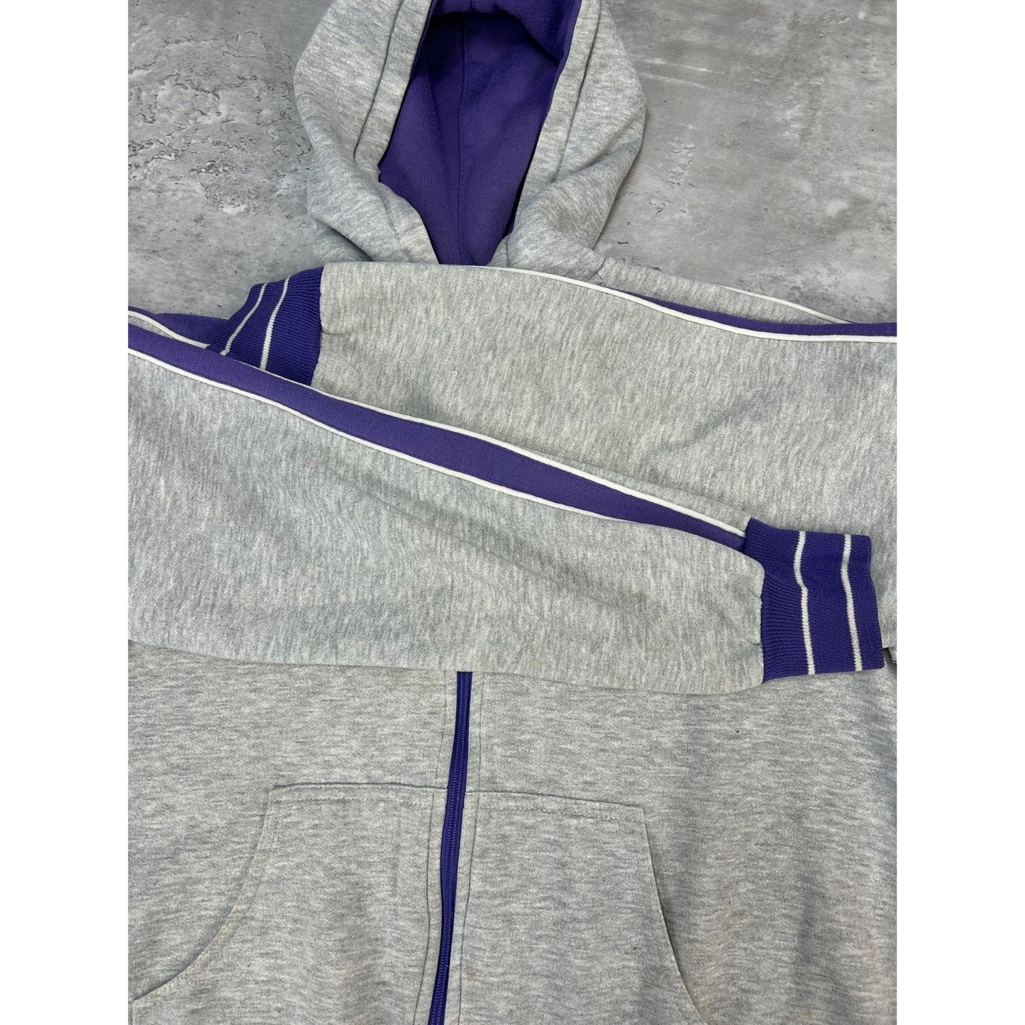 Vintage 80s/90s Nike Embroidered Mini Swoosh Tracksuit Hooded Sweatshirt Large