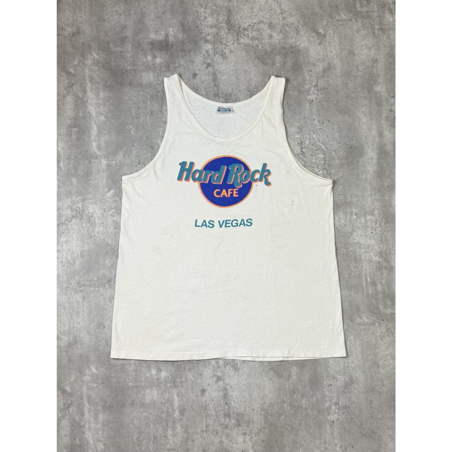 Vintage 90s Hard Rock Cafe Las Vegas Destination Sleeveless T-Shirt Size XL