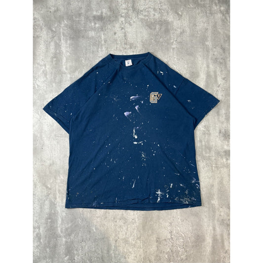 Vintage 90s Distressed Guess USA Graphic Logo T-Shirt Size 2XL Blue