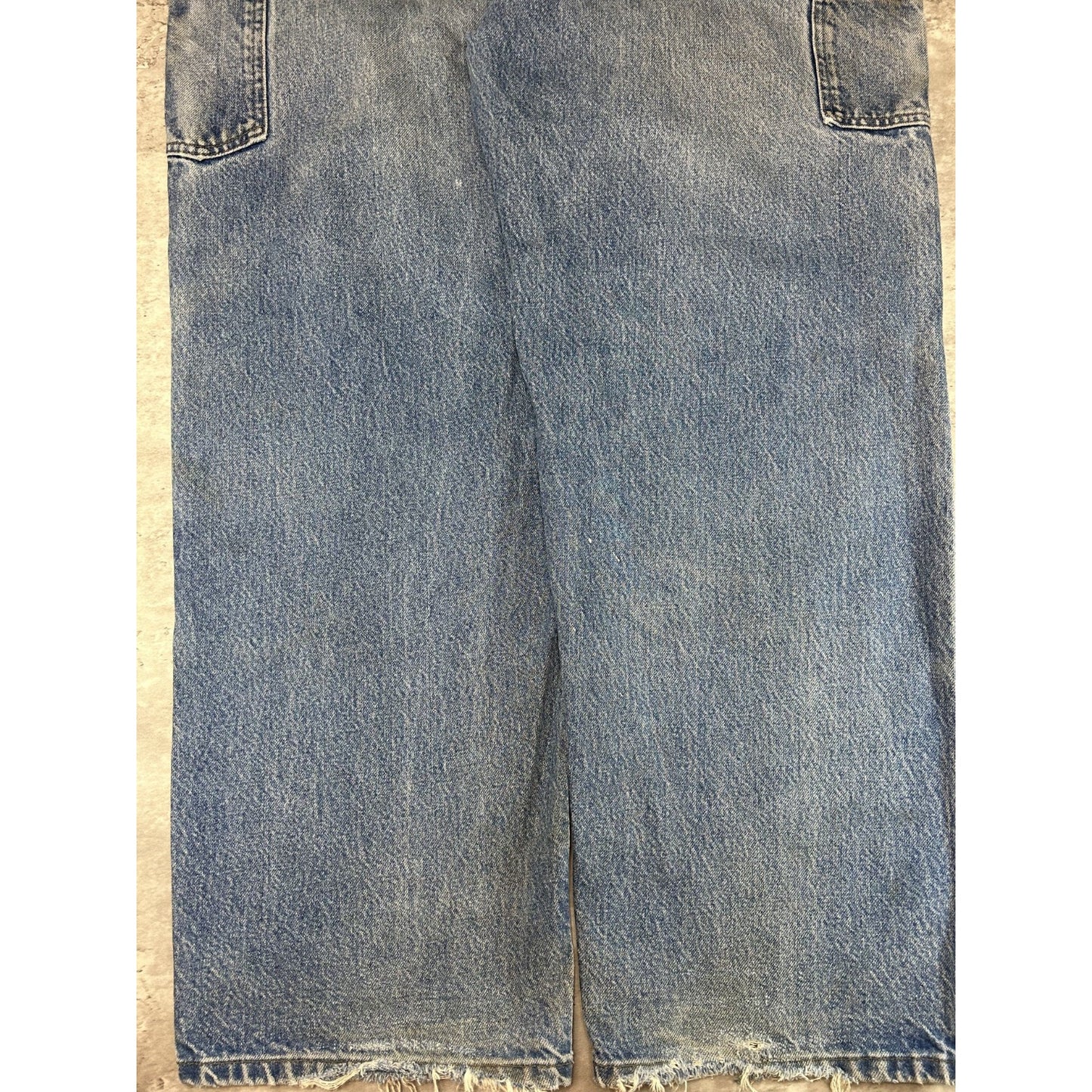 Vintage Carhartt Light Wash Denim Double Knee Carpenter Pants Size 40 Blue