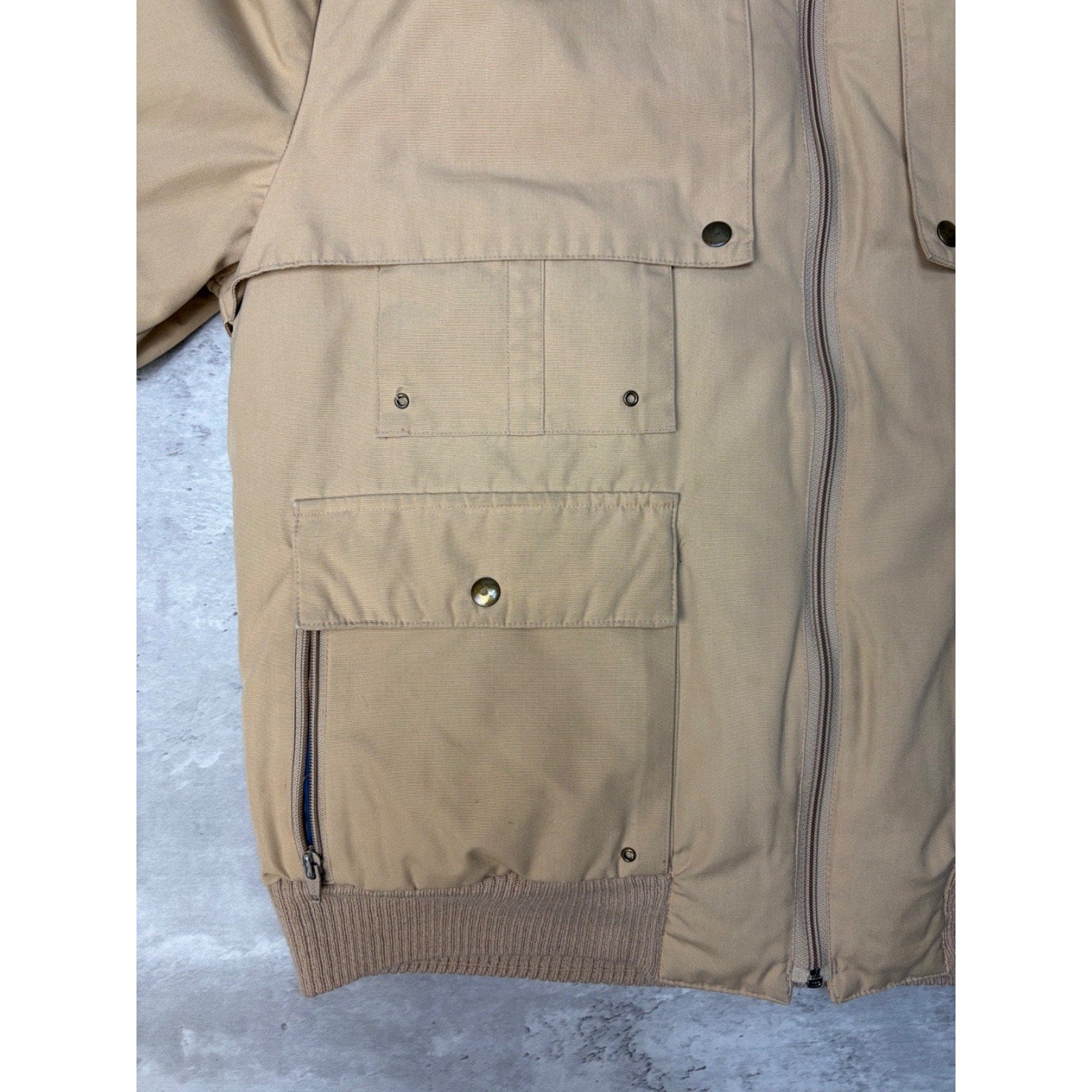 Vintage 90s Down Designs Insulated Down Puffer Bomber Jacket Size Large