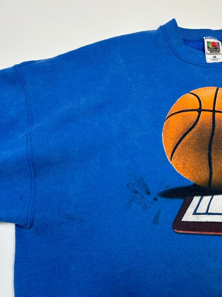 Vintage 90s Kentucky WildCats Basketball NCAA Graphic Sweatshirt Size 3XL