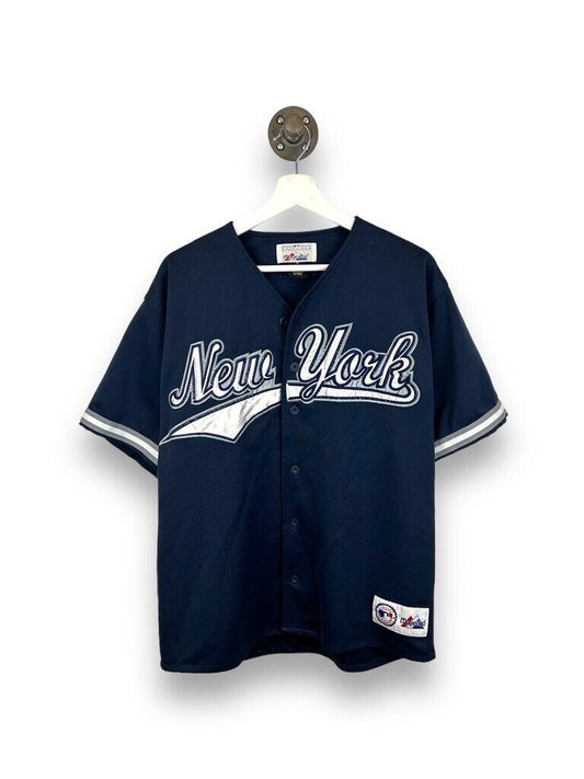 Vintage 90s New York Yankees MLB Stitched Majestic Baseball Jersey Size Medium