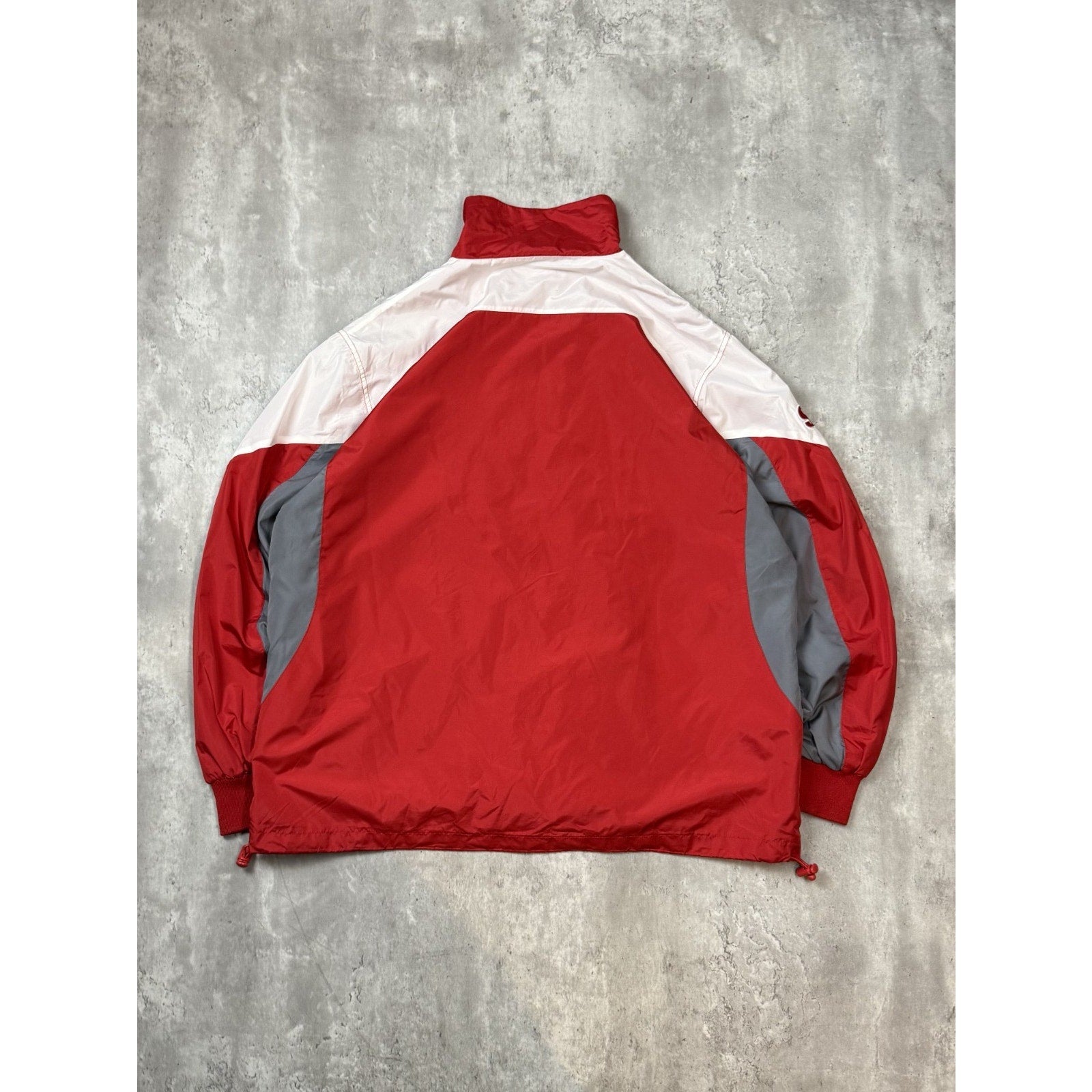 Kansas City Chiefs NFL Embroidered Logo Nylon Windbreaker Size XL