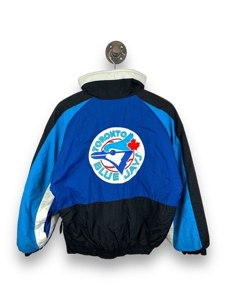 Vintage 90s Toronto Blue Jays MLB 1/2 Zip Insulated Pullover Jacket Size Small