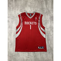 Vintage Tracy McGrady #1 Houston Rockets NBA Reebok Basketball Jersey Size XL