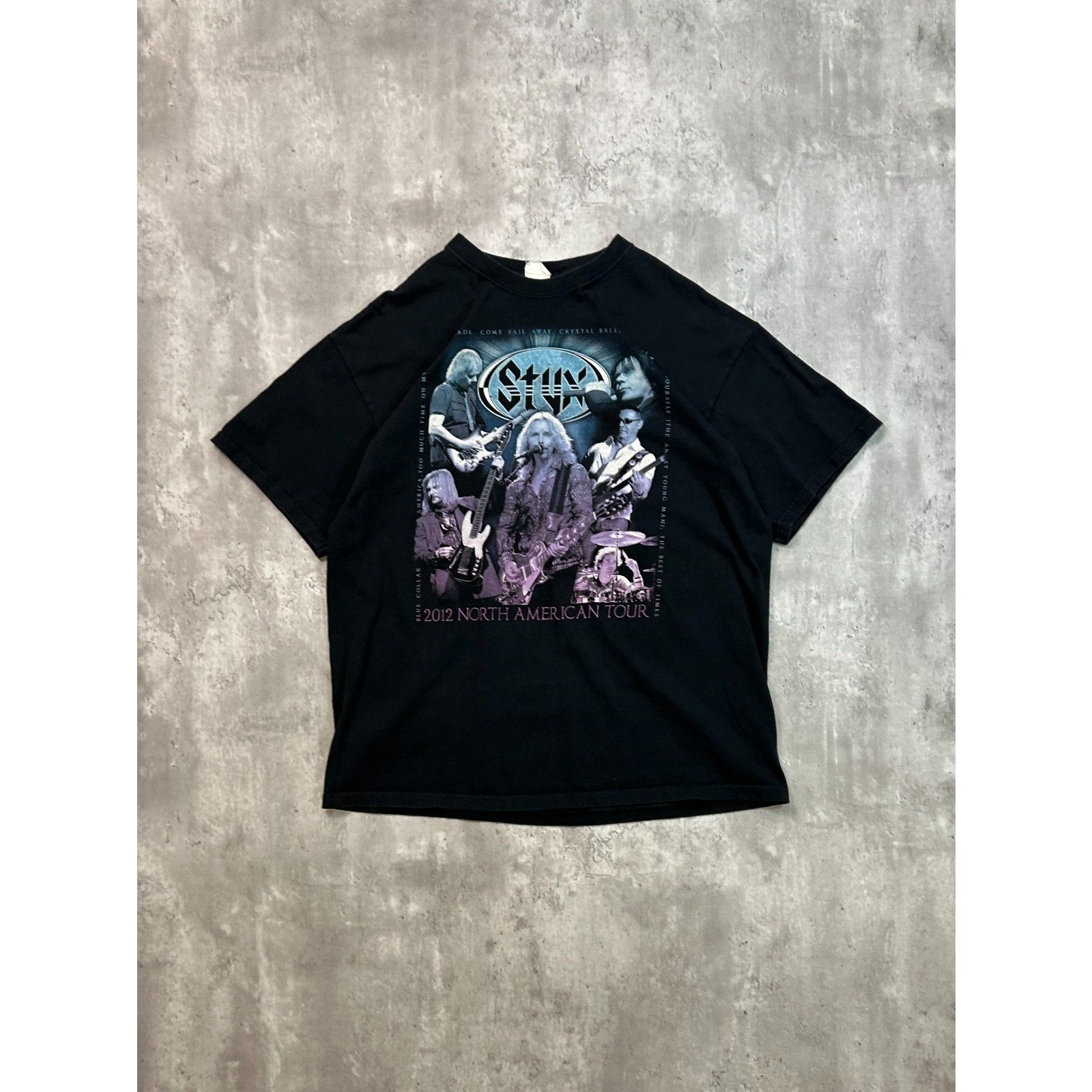 Vintage Styx North American Tour Rock Music Band T-Shirt Size XL
