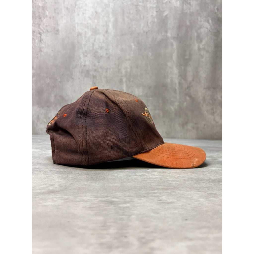 Vintage 90s Harley Davidson Embroidered Logo Spellout Snapback Hat OSFA