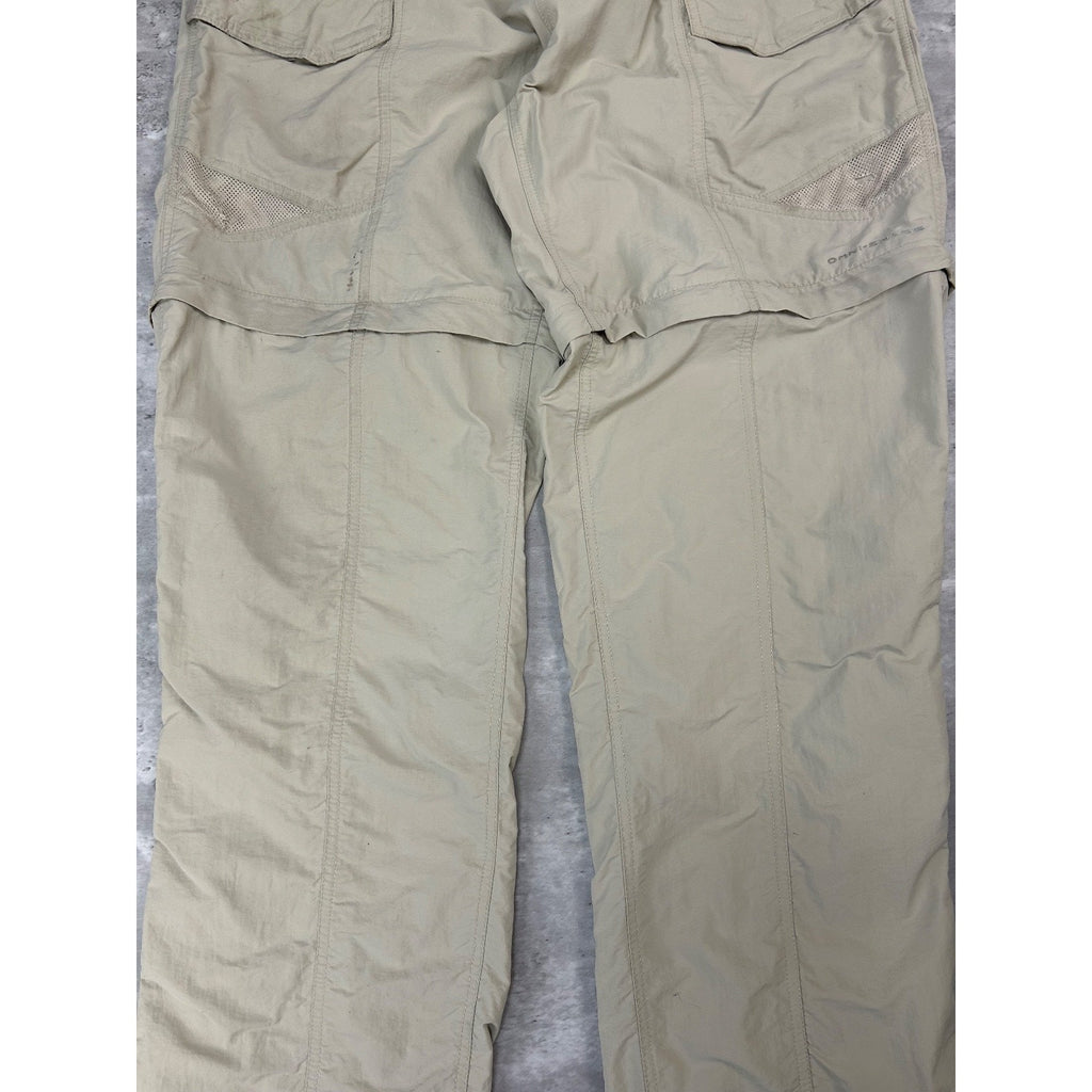 Vintage Columbia PFG Multi Pocket Convertible Nylon Fishing Pants Size Medium