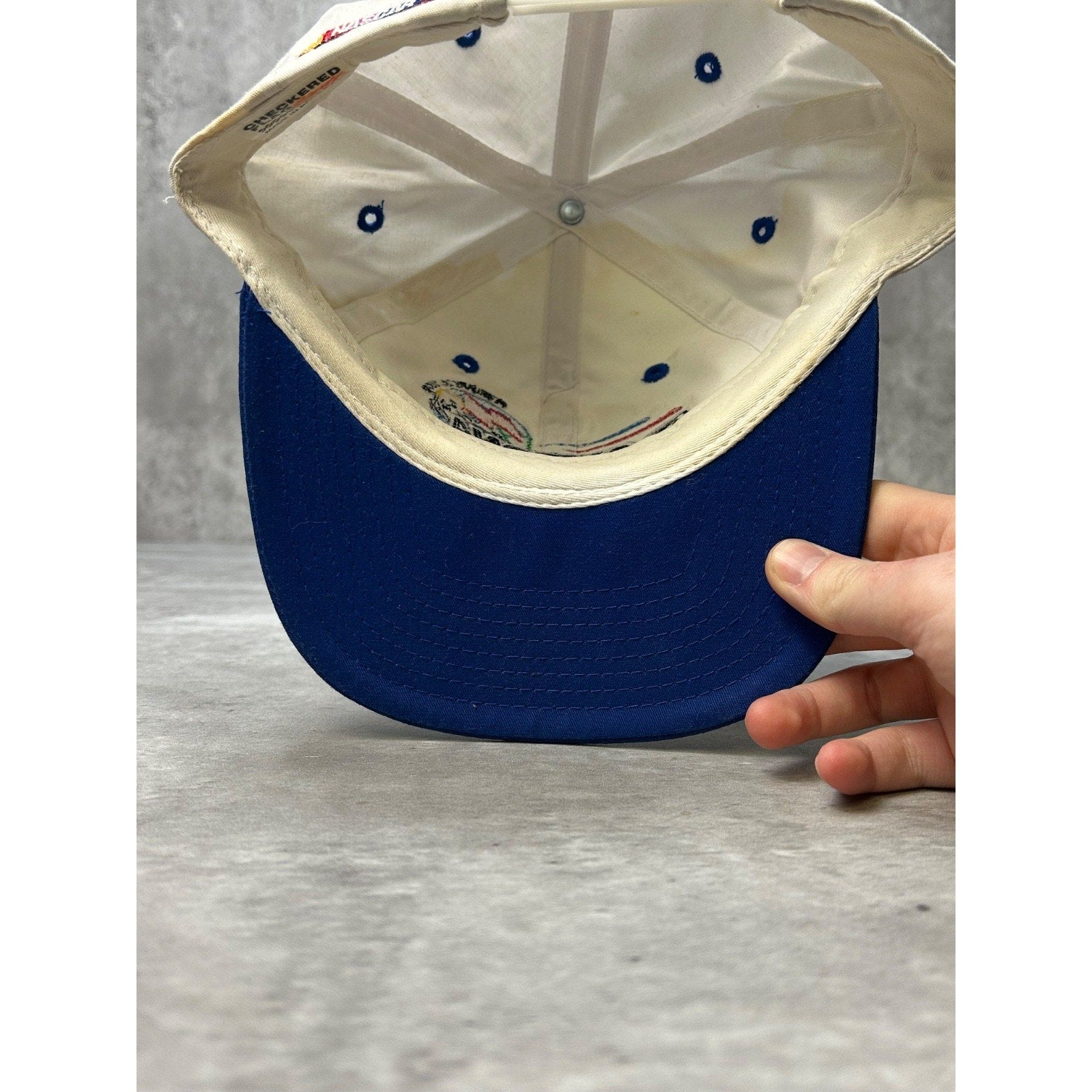 Vintage Daytona 500 Nascar Embroidered Spellout Snapback Hat OSFA