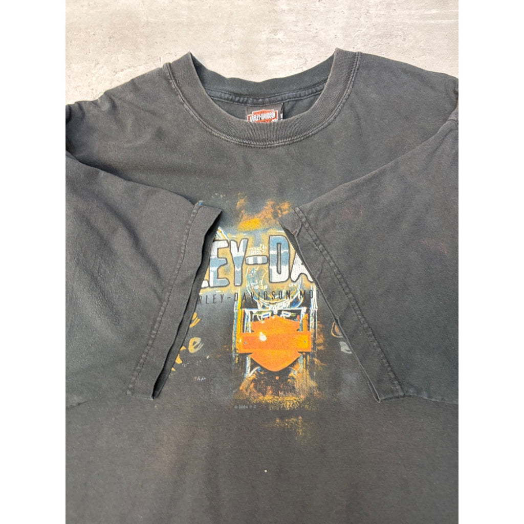Vintage 2004 Harley Davidson We Are Street Tough Spellout Graphic T-Shirt Sz XL