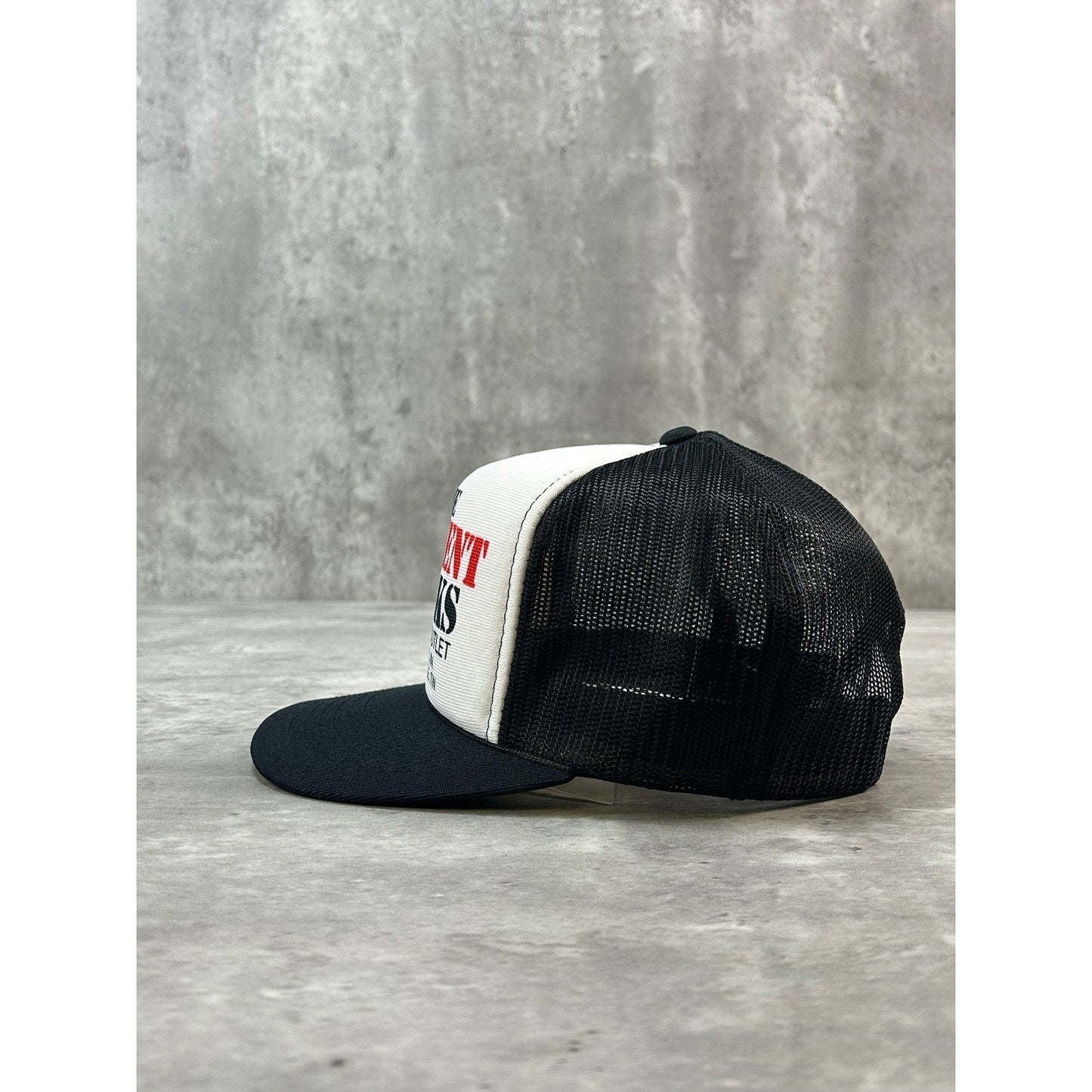 Vintage 80s The Garment Works Factory Outlet Trucker Snapback Hat OSFA