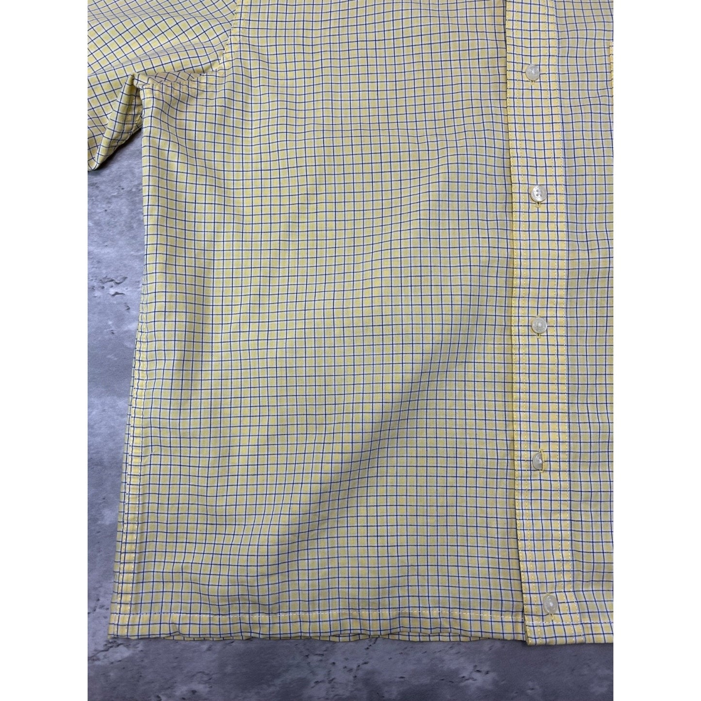 Vintage Chaps Ralph Lauren Plaid Single Pocket Short Sleeve Button Up Shirt Sz M