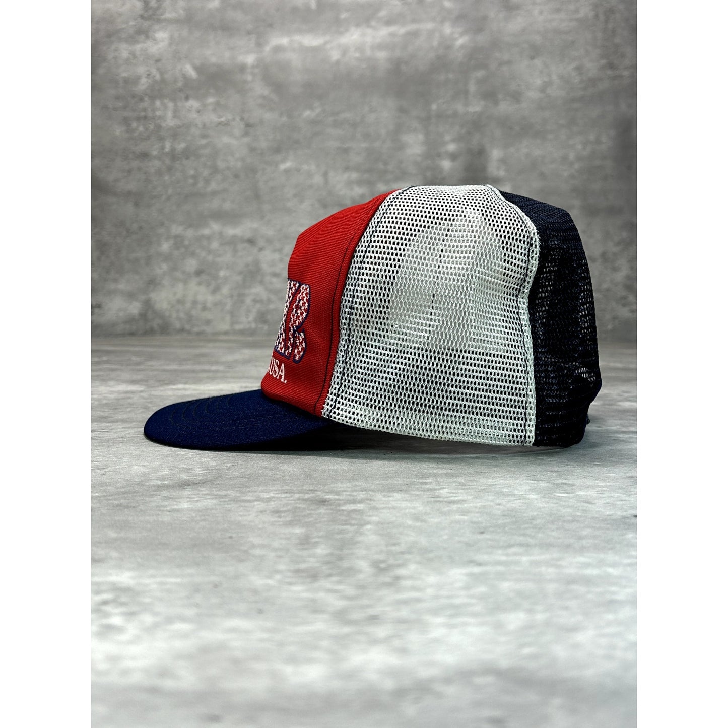 Vintage 1982 Worlds Fair Knoxville Graphic Spellout Trucker Snapback Hat OSFA