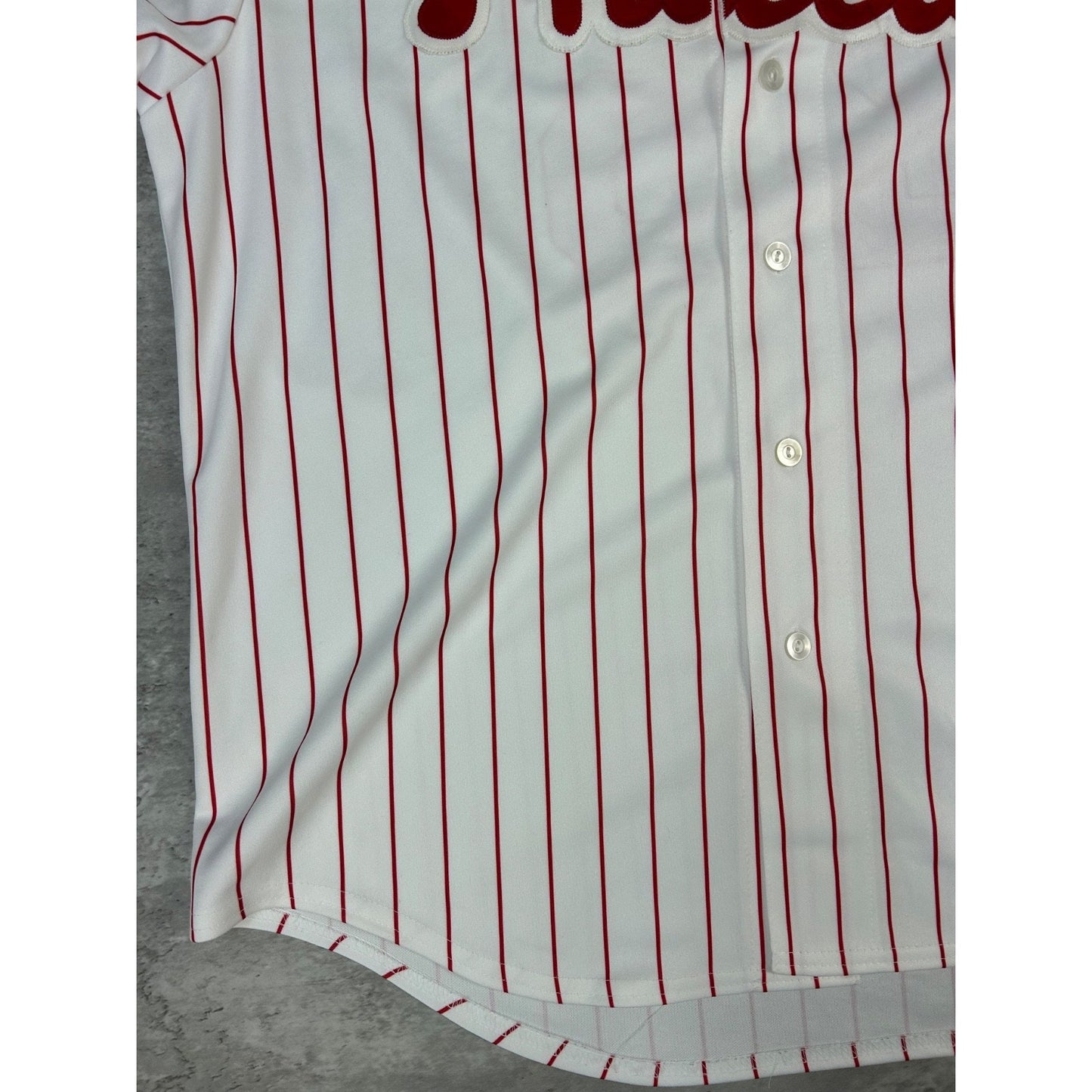 Vintage 90s Jim Thome #25 Philadelphia Phillies MLB Pinstripe Jersey Size 2XL