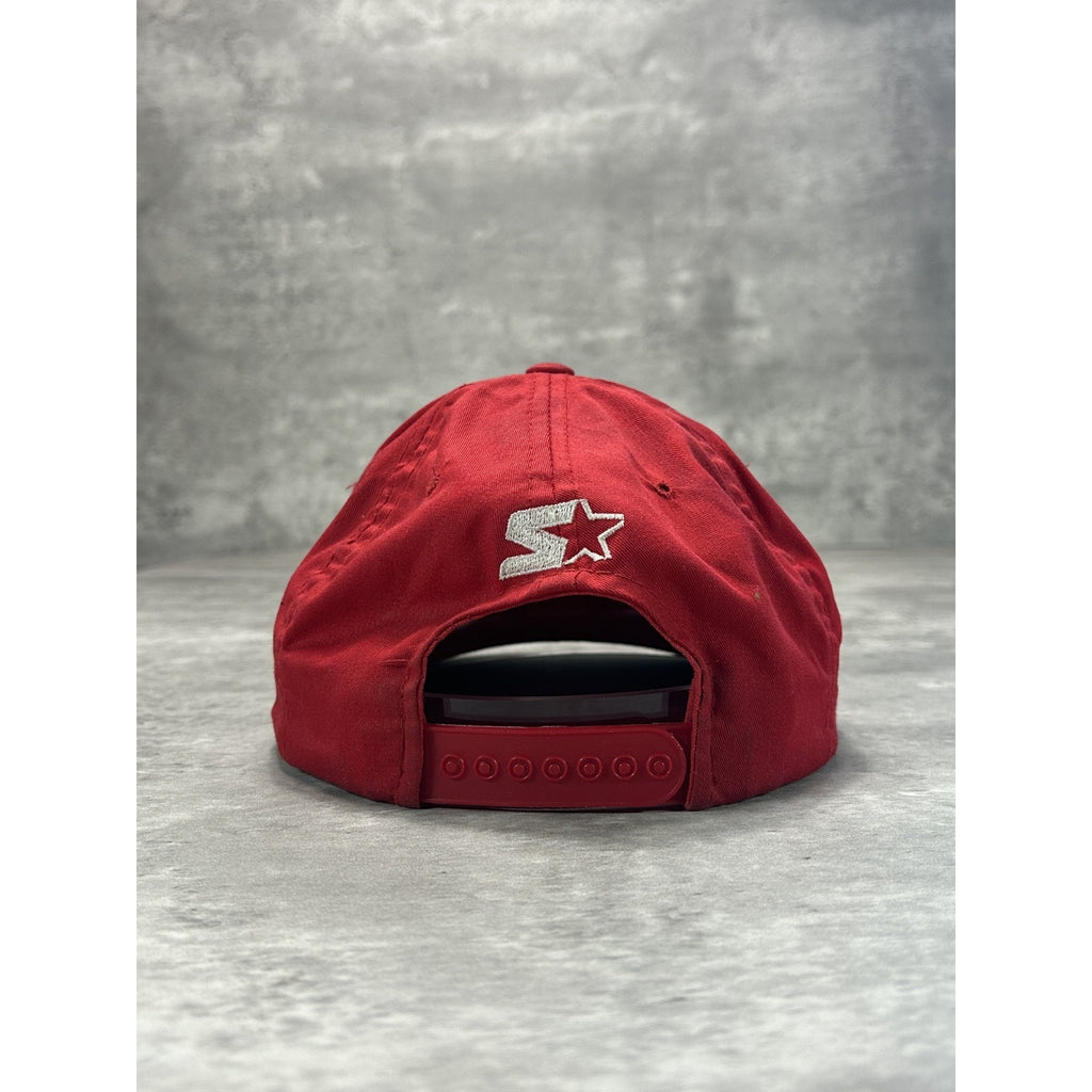 Vintage 90s Washington Capitals NHL Starter Arc Spellout Snapback Hat OSFA